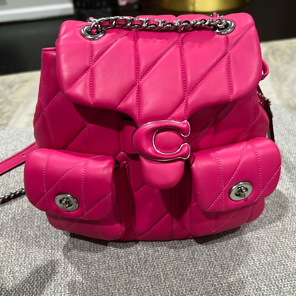 New style: hot pink Coach bag/backpack